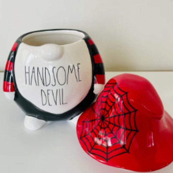 Rae Dunn Holiday Rae Dunn Handsome Devil Gnome Canister New In Box